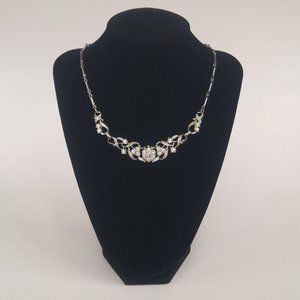 Vintage Clear Rhinestone Necklace